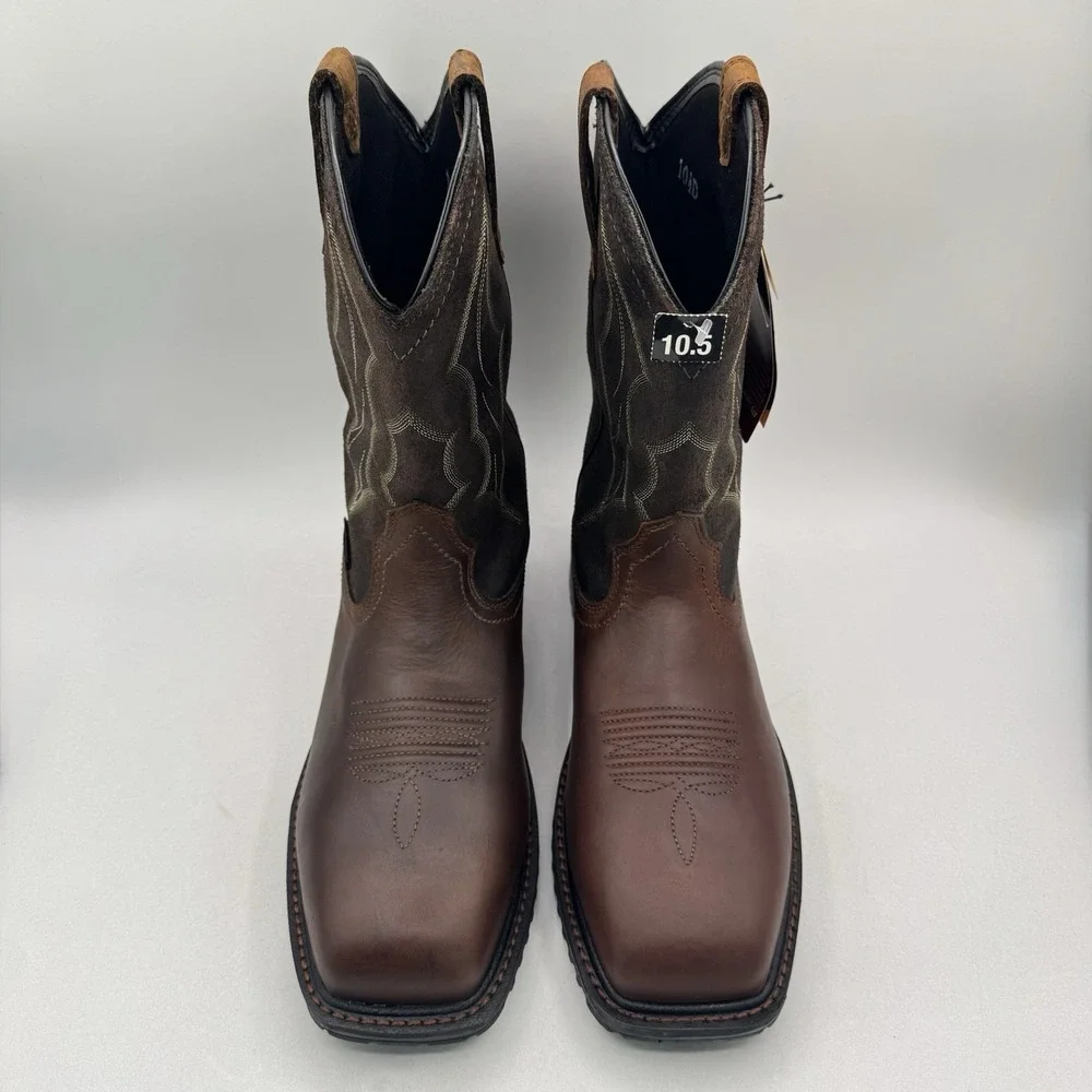 Ariat Rigtek H2O Boots Men's Size 10.5 D Brown Leather Composite Toe